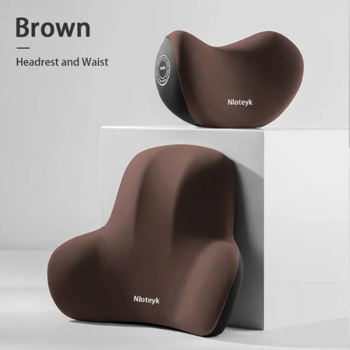 Car Headrest & Lumbar Support Cushion