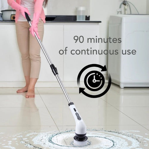 Electric Spin Scrubber with 8 Replaceable Brush Heads