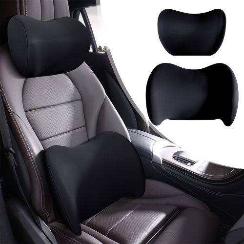 Car Headrest & Lumbar Support Cushion